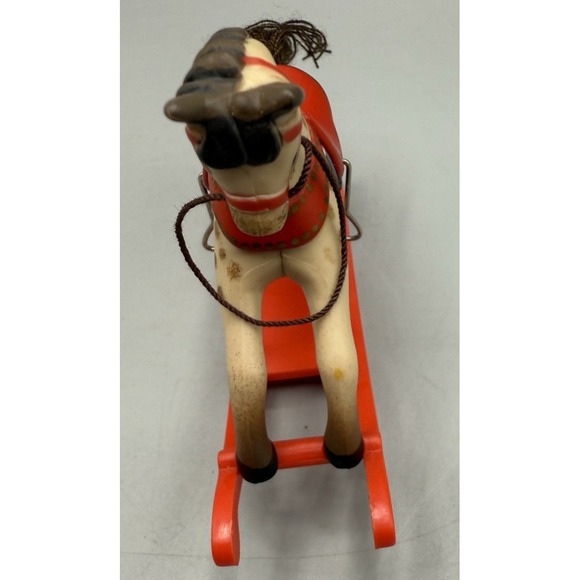 Vintage 1981 Hallmark Rocking Horse Christmas Ornament with Box - Picture 9 of 16